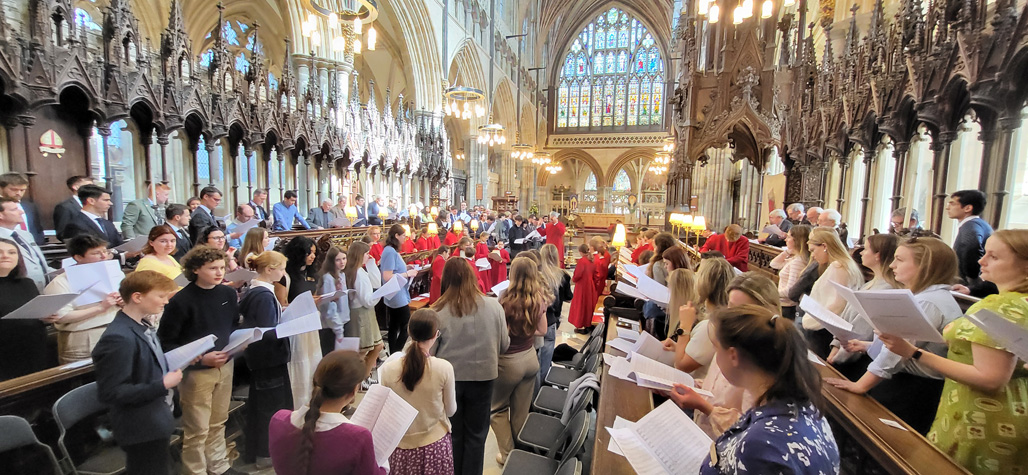 Exeter Cathedral Old Choristers' Association - Reunion 2026 - Evensong rehearsal